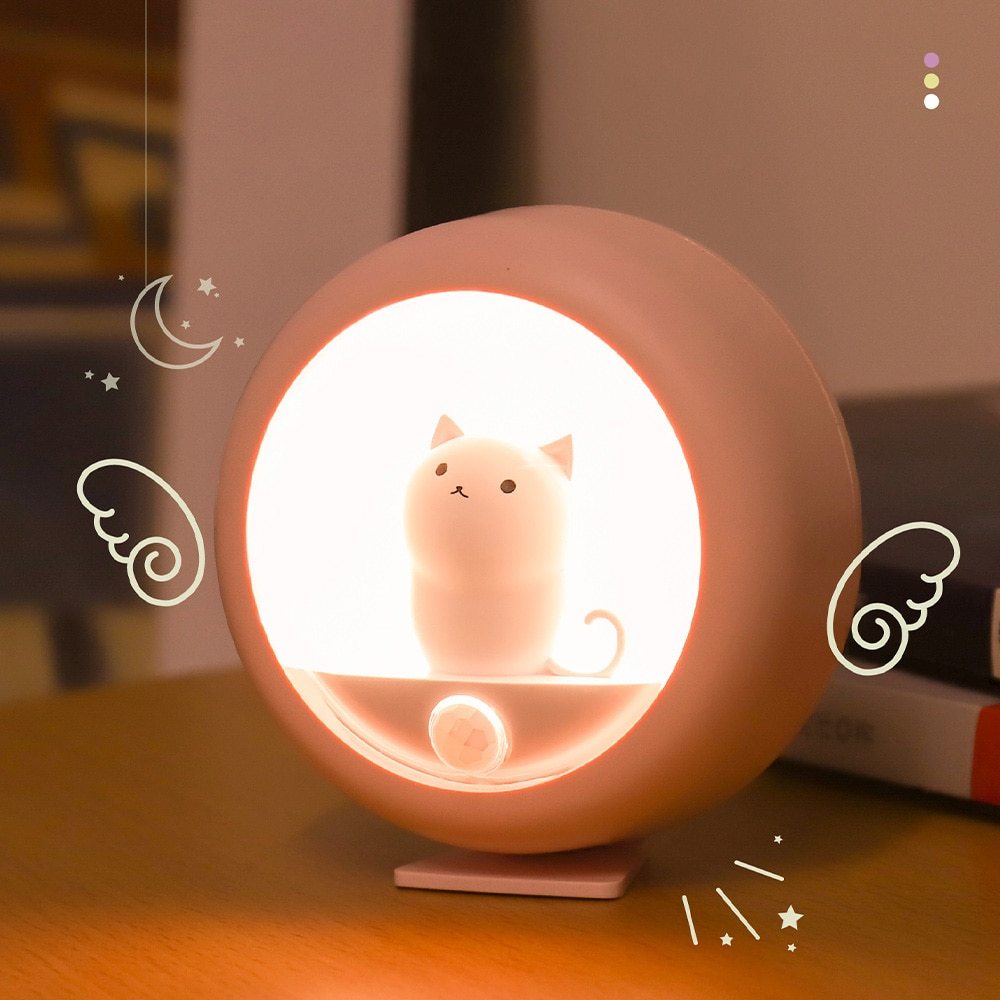 Motion Sensor Cat Bedroom Light